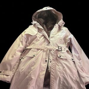 Jacket with a removable fur lining